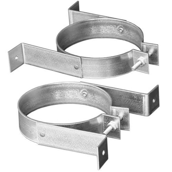 Keen 8 in. Type B Round Gas Vent Pipe Wall Strap - Aluminum KE2547608